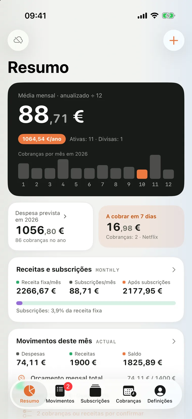 Resumo do Mili para iPhone
